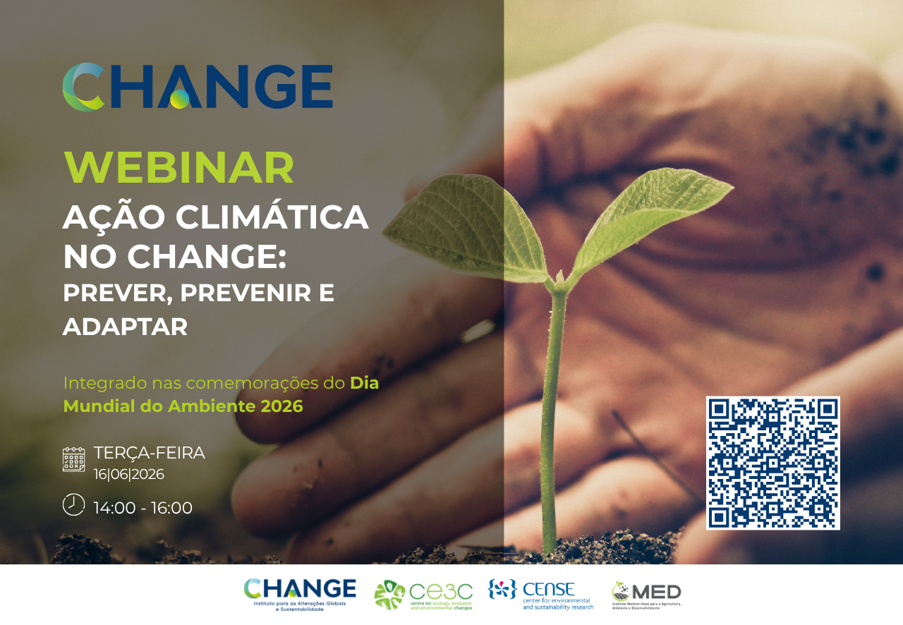Webinar - Ação Climática no CHANGE: prever, prevenir e adaptar